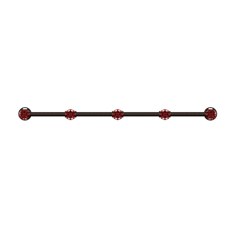 Cambria Industrial Sand Black Wall Coat Rack by Furniture of America