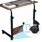 Height adjustable Chipboard & Steel Side Table with Baffle