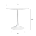 Jamesdar Kurv 31.5  Mid-Century Modern Cafe Table