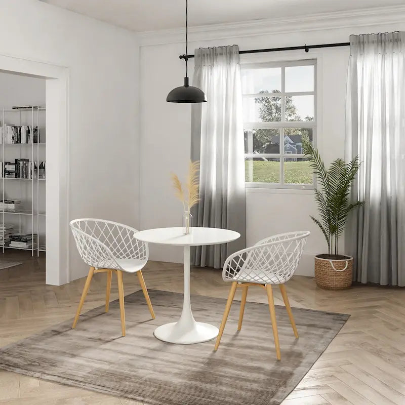 Jamesdar Kurv 31.5  Mid-Century Modern Cafe Table