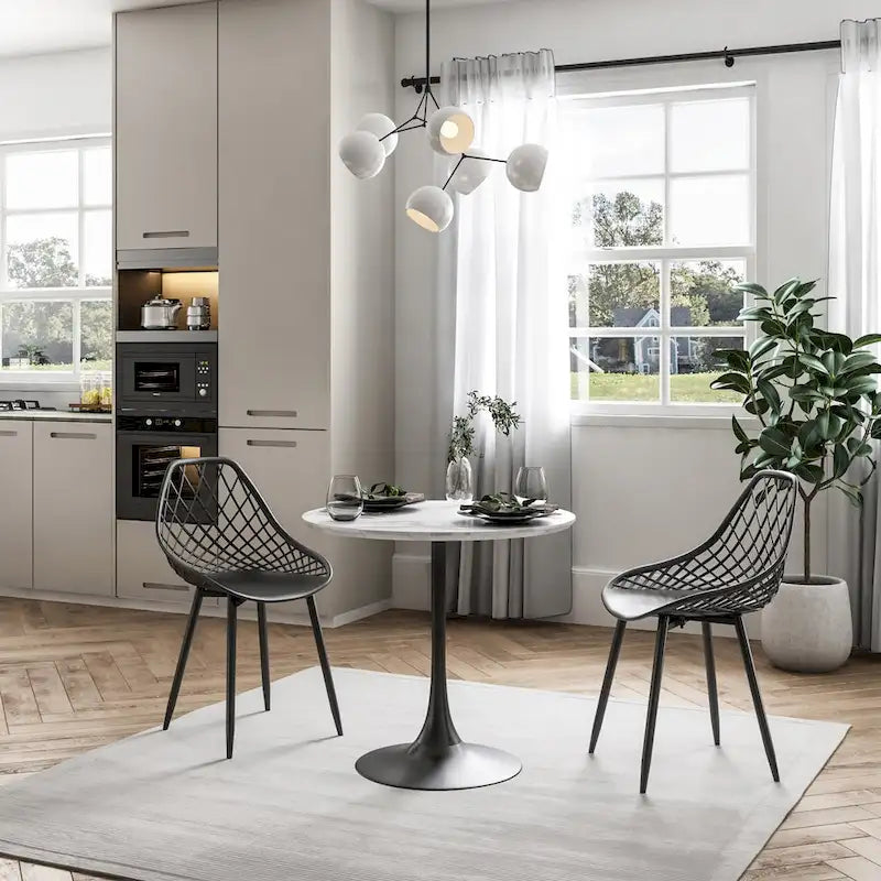 Jamesdar Kurv 31.5  Mid-Century Modern Cafe Table