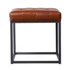 SEI Furniture Healy Saddle Brown Mini Ottoman