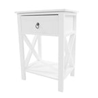 Copper Grove Vore Wood X-base 1-drawer Storage Nightstand