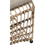 Rattan Wrapped Iron Dining Chair by East at Main
