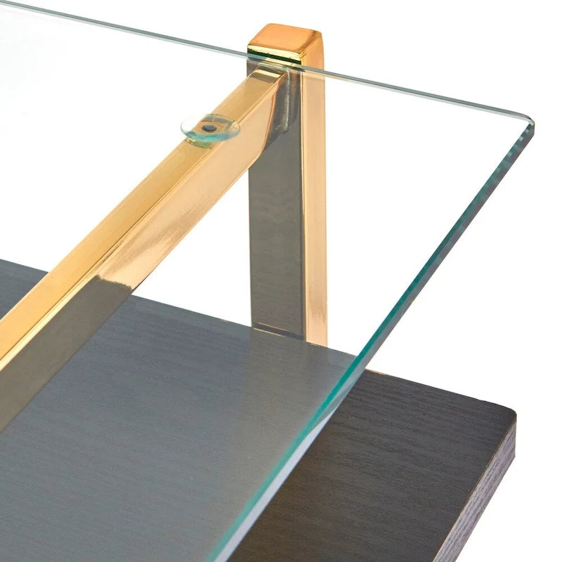 Lifestorey Thayer Mid-Century Glass Desk