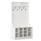 Coat Rack Hall Tree Shoe Bench Accent Furniture Entryway Living Room