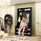 Coat Rack Hall Tree Shoe Bench Accent Furniture Entryway Living Room