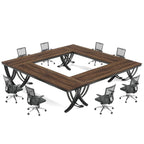 6.5FT Conference Table for 6-8 People , 78 inch Long Rectangular Seminar Table