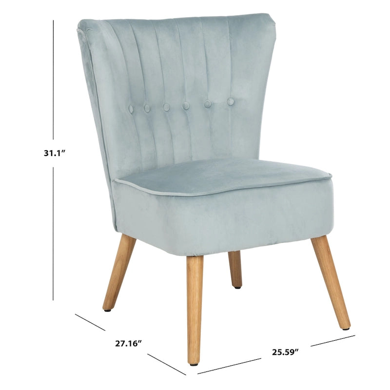 SAFAVIEH Adela Mid-Century Accent Chair - 25.6  x 27.2  x 31.1  - 26Wx27Dx31H