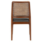 SAFAVIEH Sylva Rattan Cushion Dining Chair (Set of 2) - 19  W x 17.5  L x 32  H - 19Wx18Dx32H