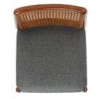 SAFAVIEH Sylva Rattan Cushion Dining Chair (Set of 2) - 19  W x 17.5  L x 32  H - 19Wx18Dx32H