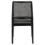 SAFAVIEH Sylva Rattan Cushion Dining Chair (Set of 2) - 19  W x 17.5  L x 32  H - 19Wx18Dx32H