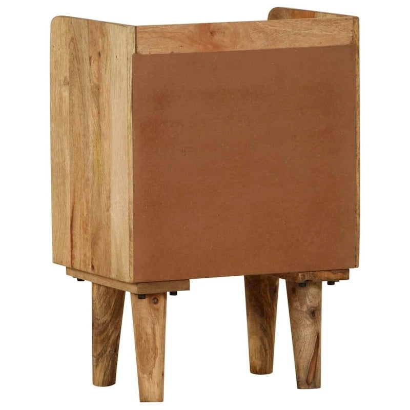 vidaXL Bedside Cabinet Solid Mango Wood 15.7 x11.8 x23.4 