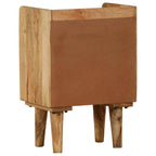 vidaXL Bedside Cabinet Solid Mango Wood 15.7 x11.8 x23.4 