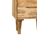 vidaXL Bedside Cabinet Solid Mango Wood 15.7 x11.8 x23.4