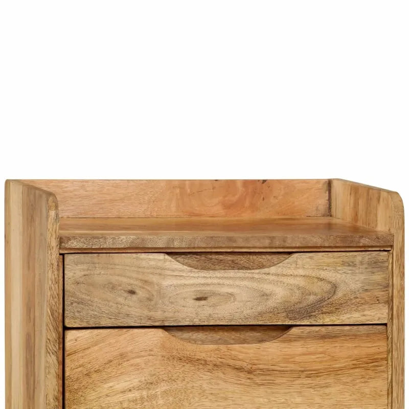 vidaXL Bedside Cabinet Solid Mango Wood 15.7 x11.8 x23.4