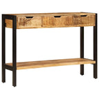 vidaXL Sideboard with 3 Drawers 43.3 x13.8 x29.5  Solid Mango Wood