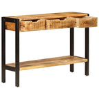 vidaXL Sideboard with 3 Drawers 43.3 x13.8 x29.5  Solid Mango Wood