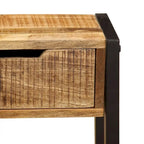 vidaXL Sideboard with 3 Drawers 43.3 x13.8 x29.5  Solid Mango Wood