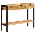vidaXL Sideboard with 3 Drawers 43.3 x13.8 x29.5  Solid Mango Wood