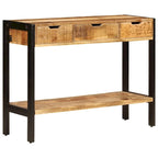 vidaXL Sideboard with 3 Drawers 43.3 x13.8 x29.5  Solid Mango Wood