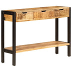 vidaXL Sideboard with 3 Drawers 43.3 x13.8 x29.5  Solid Mango Wood