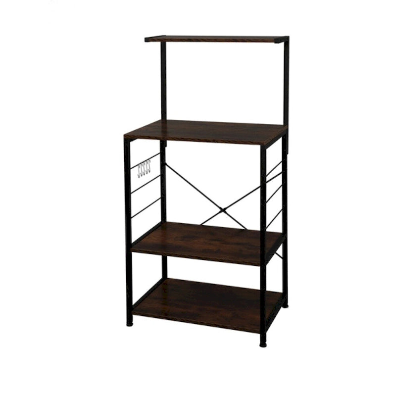 Wooden Kitchen Shelf, Bakers Rack 4 Tier Shelves, Vintage Color - (23.62 x 15.75 x 48.43)