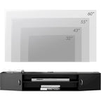 FITUEYES Wall Mounted TV Media Console Floating Desk Storage Hutch