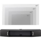 FITUEYES Wall Mounted TV Media Console Floating Desk Storage Hutch