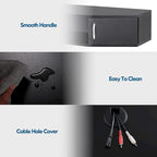 FITUEYES Wall Mounted TV Media Console Floating Desk Storage Hutch