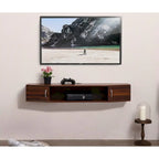 FITUEYES Wall Mounted TV Media Console Floating Desk Storage Hutch