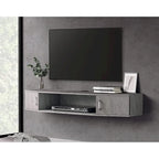 FITUEYES Wall Mounted TV Media Console Floating Desk Storage Hutch