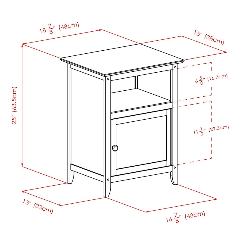 Henry Accent Table, Nightstand