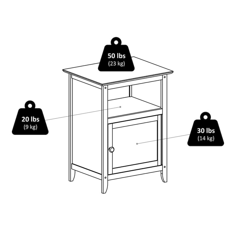 Henry Accent Table, Nightstand