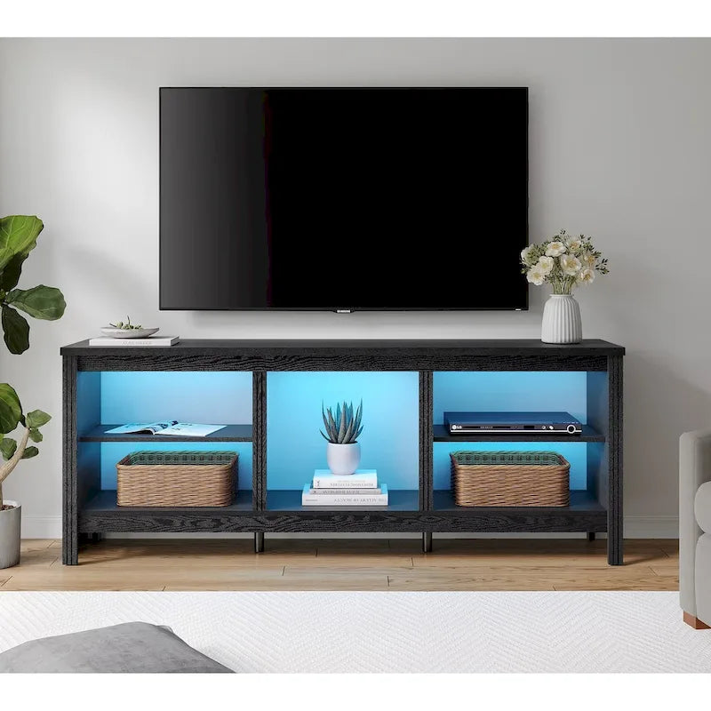 Classical 70 Inch TV Stand, TV Console Table for 75 Inch TV with LED