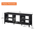 Classical 70 Inch TV Stand, TV Console Table for 75 Inch TV with LED