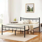 VECELO Metal Platform Bed Frame with Headboard Twin/Full/Queen Beds