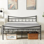 VECELO Metal Platform Bed Frame with Headboard Twin/Full/Queen Beds