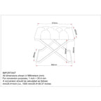 22  Ivory and Gold Contemporary Single Bench with Button Tufting