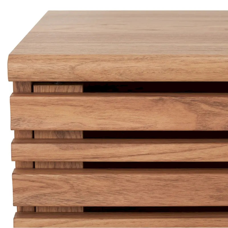 SAFAVIEH Teela Walnut 59-inch Storage Media TV Stand - 59  W x 15  L x 19  H - 59Wx15Dx19H