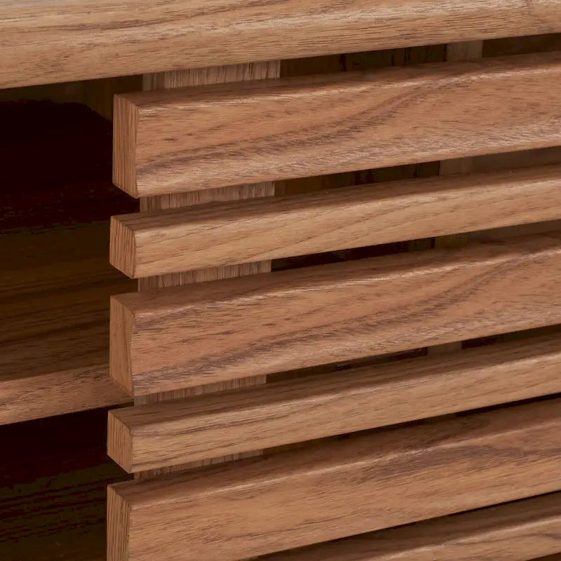 SAFAVIEH Teela Walnut 59-inch Storage Media TV Stand - 59  W x 15  L x 19  H - 59Wx15Dx19H