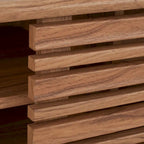 SAFAVIEH Teela Walnut 59-inch Storage Media TV Stand - 59  W x 15  L x 19  H - 59Wx15Dx19H