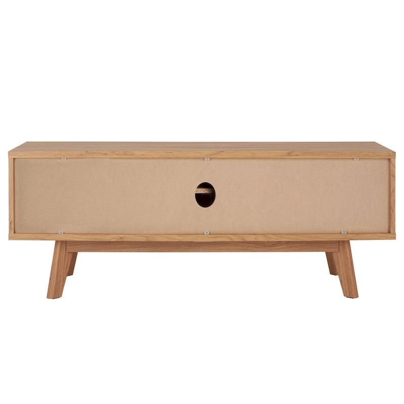 SAFAVIEH Teela Walnut 59-inch Storage Media TV Stand - 59  W x 15  L x 19  H - 59Wx15Dx19H