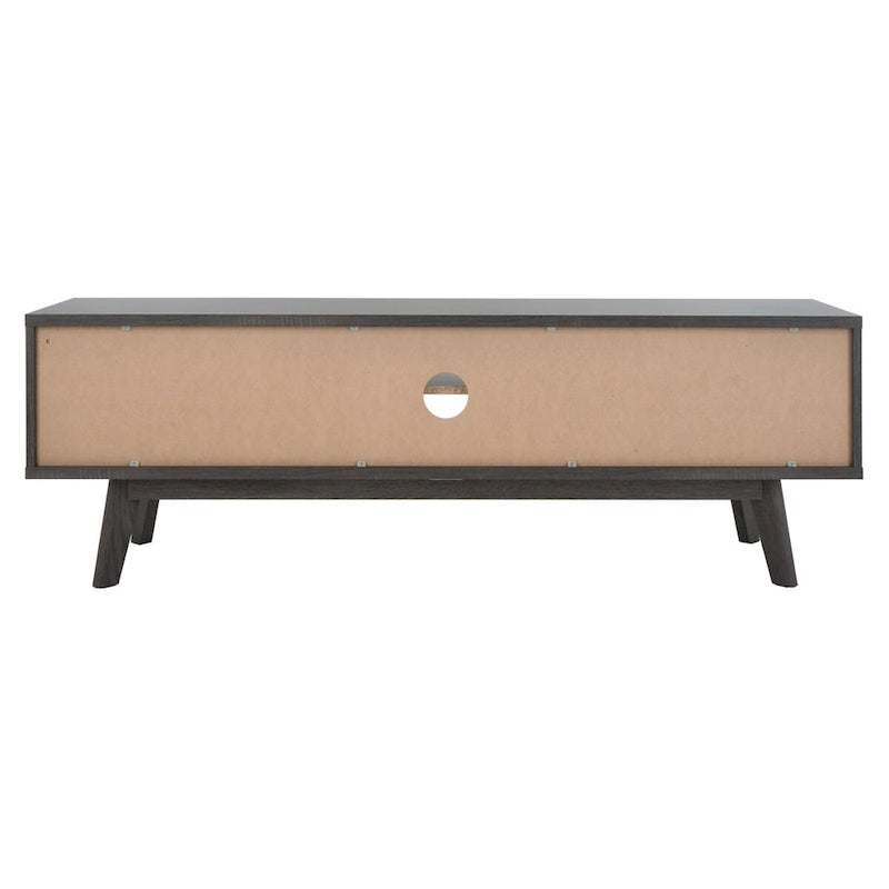 SAFAVIEH Teela Walnut 59-inch Storage Media TV Stand - 59  W x 15  L x 19  H - 59Wx15Dx19H