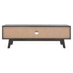 SAFAVIEH Teela Walnut 59-inch Storage Media TV Stand - 59  W x 15  L x 19  H - 59Wx15Dx19H