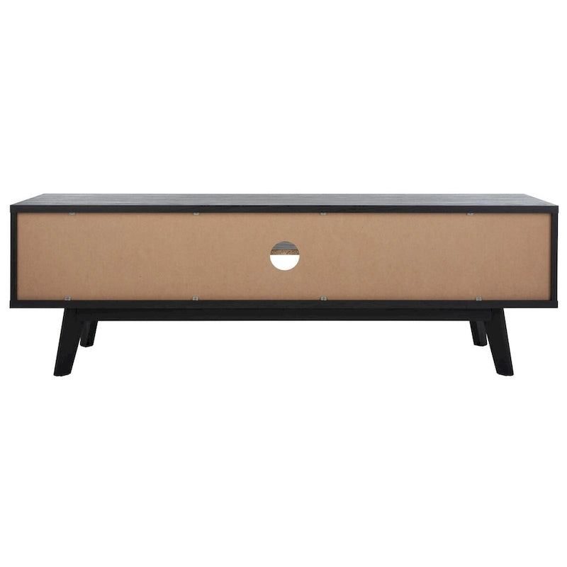 SAFAVIEH Teela Walnut 59-inch Storage Media TV Stand - 59  W x 15  L x 19  H - 59Wx15Dx19H