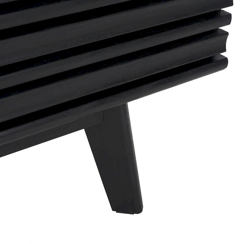 SAFAVIEH Teela Walnut 59-inch Storage Media TV Stand - 59  W x 15  L x 19  H - 59Wx15Dx19H