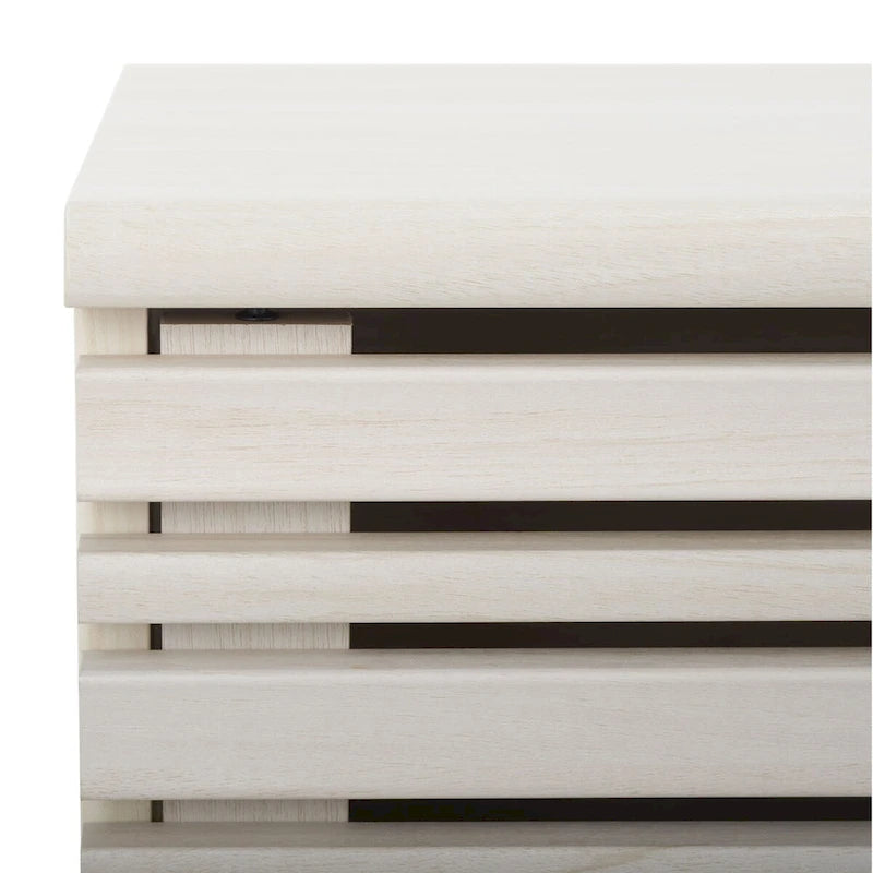 SAFAVIEH Teela Walnut 59-inch Storage Media TV Stand - 59  W x 15  L x 19  H - 59Wx15Dx19H