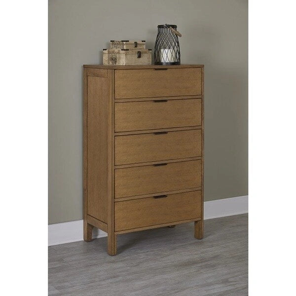 Progressive Brown Finish Rubberwood Strategy Chest