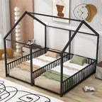 Merax Metal Twin Size House Platform Beds